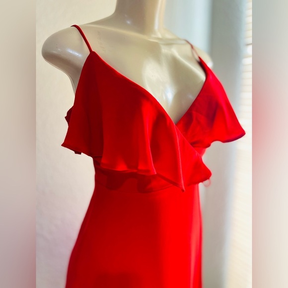 Bebe red dress size 0 see pics for measurements - Picture 11 of 15